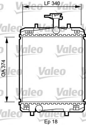 Радиатор 735072 VALEO