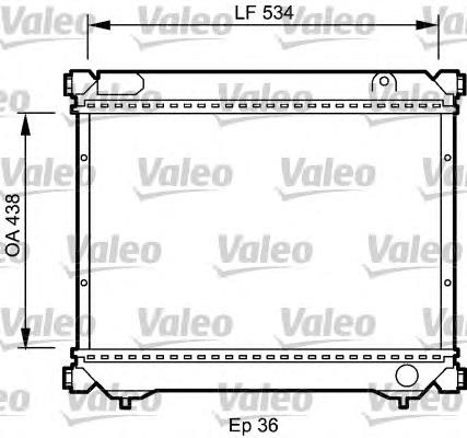 735074 VALEO radiador de esfriamento de motor