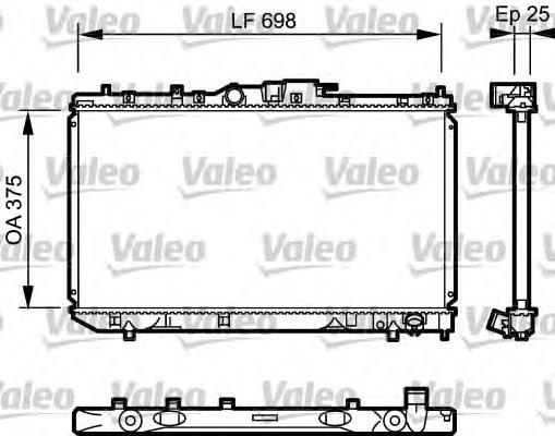 735075 VALEO radiador de esfriamento de motor