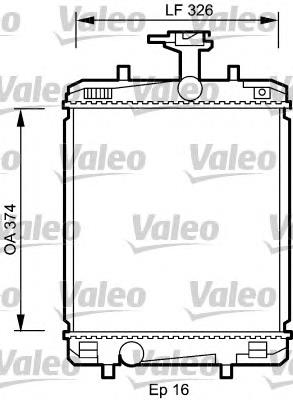 735069 VALEO radiador de esfriamento de motor