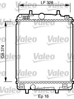 735070 VALEO radiador de esfriamento de motor