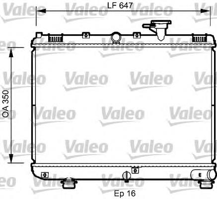 Radiador de esfriamento de motor 735078 VALEO