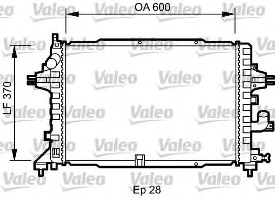 735080 VALEO radiador de esfriamento de motor