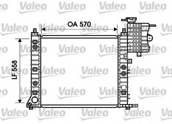 734806 VALEO radiador de esfriamento de motor