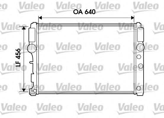 734805 VALEO radiador de esfriamento de motor