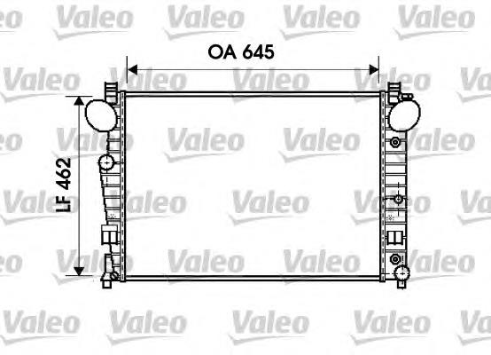 734801 VALEO radiador de esfriamento de motor