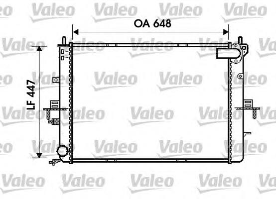 734829 VALEO radiador de esfriamento de motor