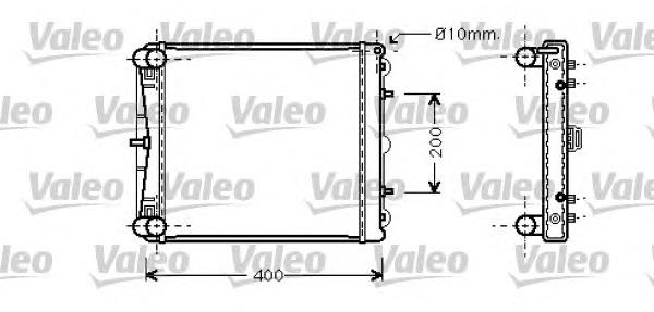 Radiador de esfriamento de motor 734827 VALEO