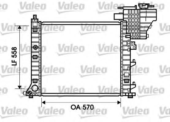 734807 VALEO radiador de esfriamento de motor