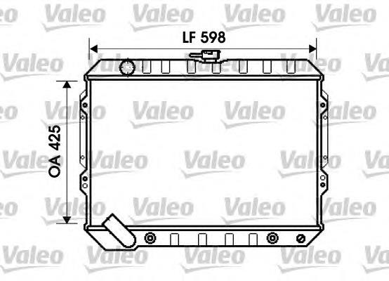 MR127852 Mitsubishi radiador de esfriamento de motor