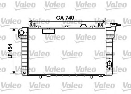 Radiador de esfriamento de motor 734819 VALEO