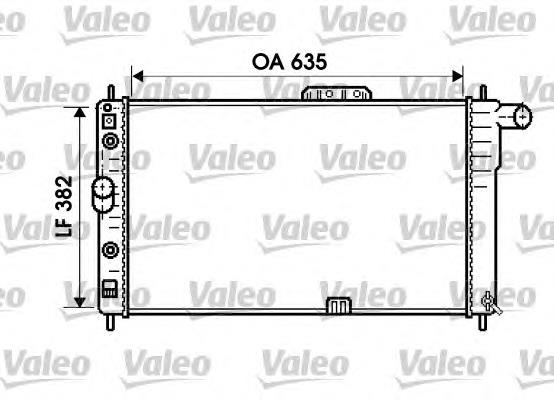 Radiador de esfriamento de motor 734761 VALEO