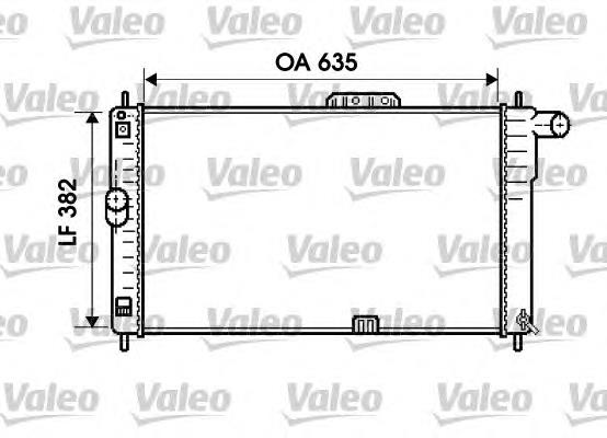 734766 VALEO radiador de esfriamento de motor