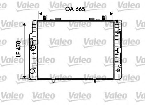 Radiador de esfriamento de motor 734793 VALEO