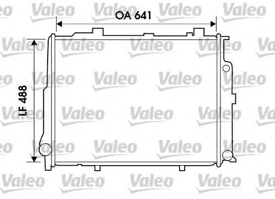 Radiador de esfriamento de motor 734796 VALEO