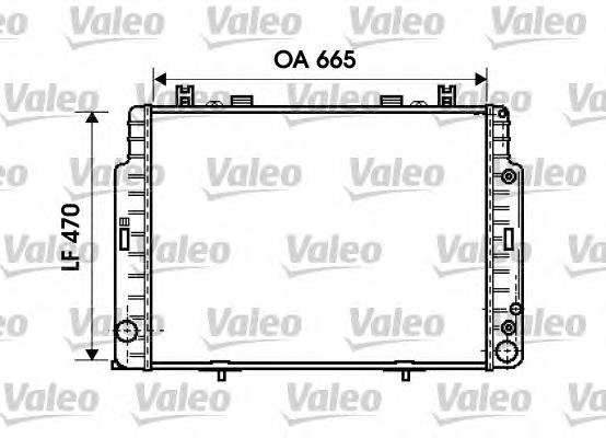 734794 VALEO radiador de esfriamento de motor