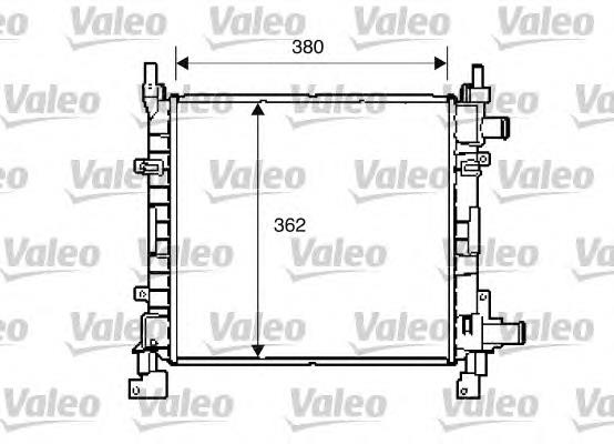 734772 VALEO radiador de esfriamento de motor