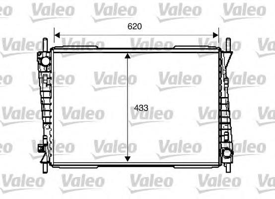 734785 VALEO radiador de esfriamento de motor