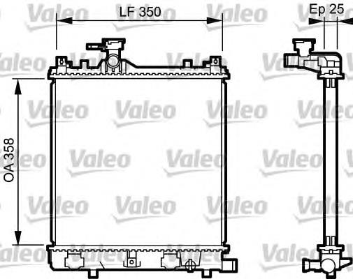 734917 VALEO radiador de esfriamento de motor