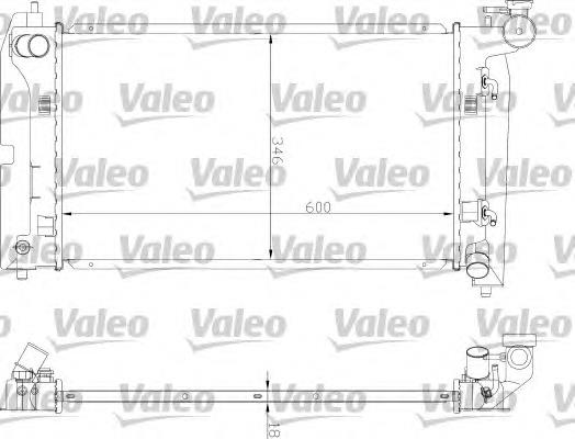 734851 VALEO radiador de esfriamento de motor