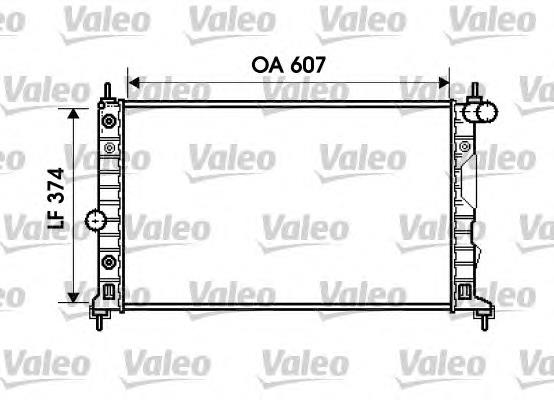 734831 VALEO radiador de esfriamento de motor