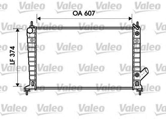 Radiador de esfriamento de motor 734830 VALEO