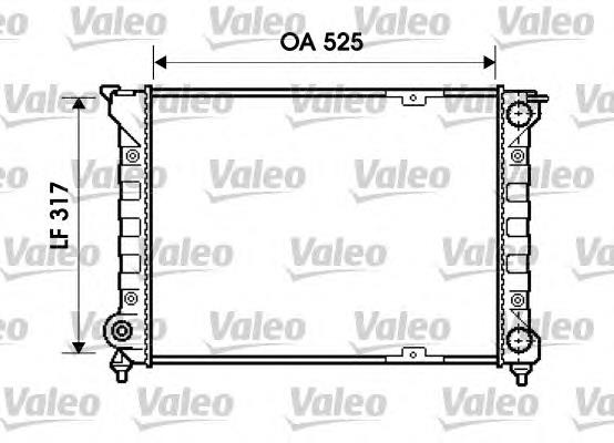 Radiador de esfriamento de motor 734853 VALEO