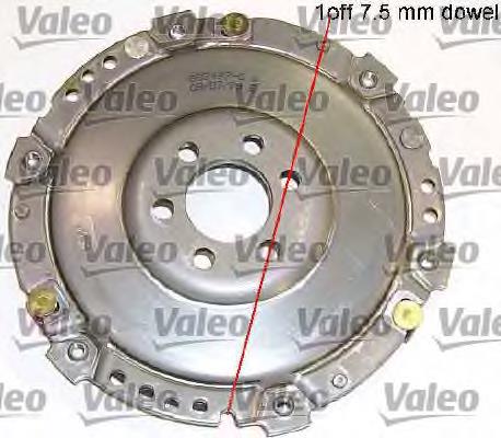 Купить 801439 VALEO Комплект сцепления (диск, корзина, подшипник)
