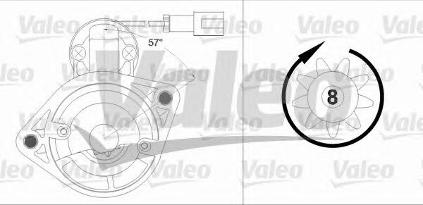 458206 VALEO motor de arranco