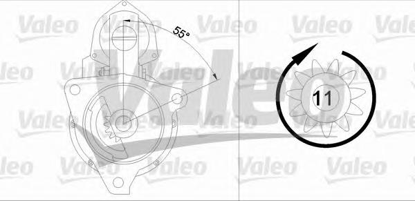 Motor de arranco 458174 VALEO