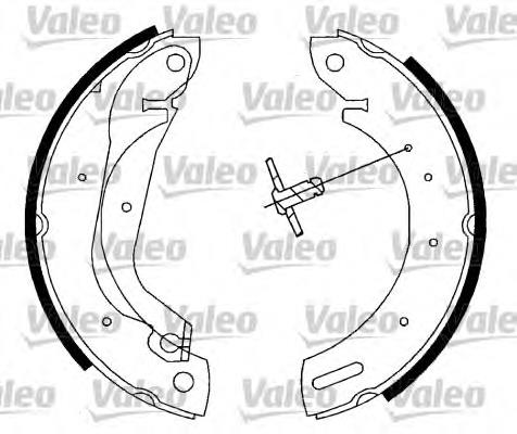 562782 VALEO sapatas do freio traseiras de tambor