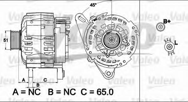 437512 VALEO gerador