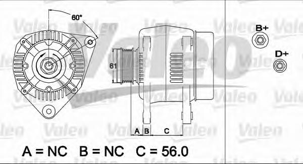 437496 VALEO gerador