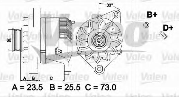 437487 VALEO gerador