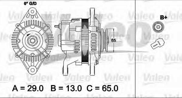 437490 VALEO gerador