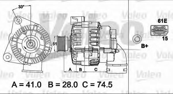 Gerador 437500 VALEO