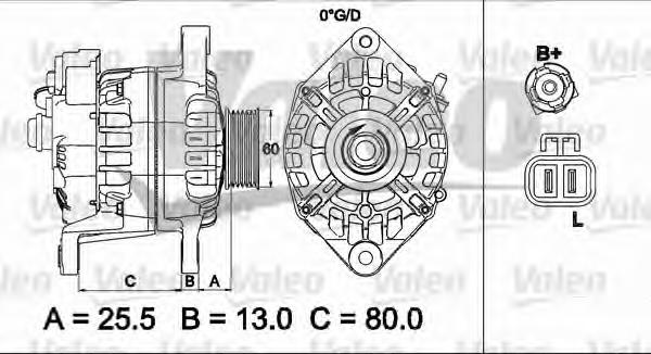 437501 VALEO gerador