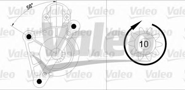 455900 VALEO motor de arranco