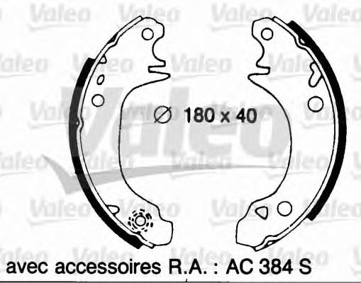 562030 VALEO sapatas do freio traseiras de tambor