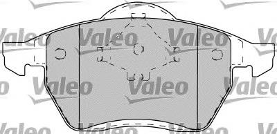 598483 VALEO Колодки передние