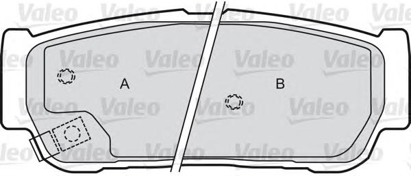 598654 VALEO sapatas do freio dianteiras de disco