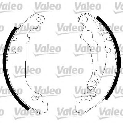 562650 VALEO sapatas do freio traseiras de tambor