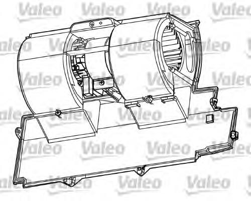 Motor de ventilador de forno (de aquecedor de salão) 698560 VALEO