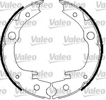 564008 VALEO sapatas do freio de estacionamento