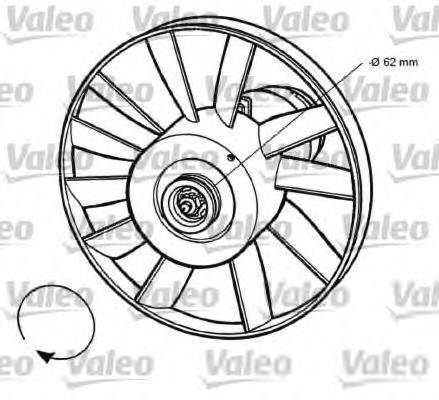 Motor de ventilador do sistema de esfriamento 696032 VALEO