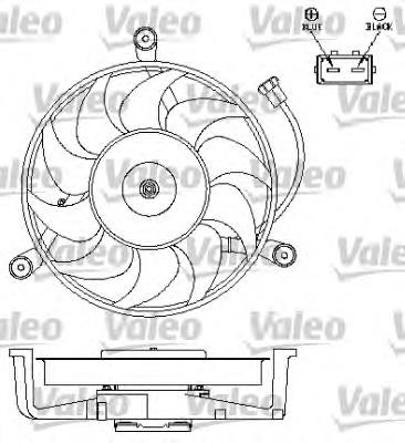 696043 VALEO ventilador (roda de aletas do radiador de esfriamento)