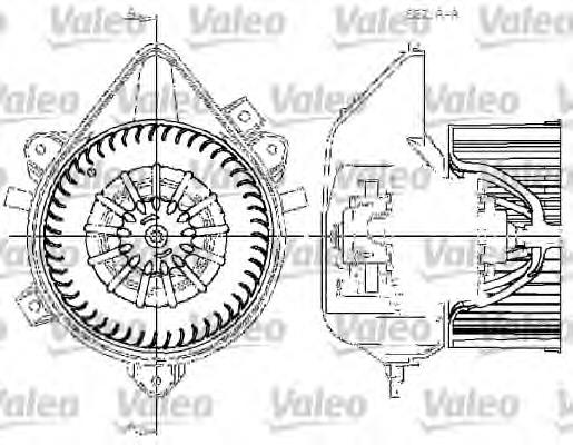 77645003 Kemp motor de ventilador de forno (de aquecedor de salão)