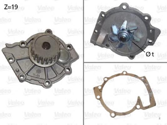 Помпа охлаждения VALEO 506854 цена, от 47.07 USD