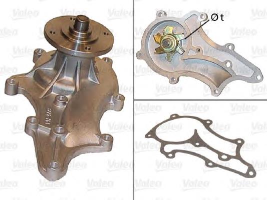 Bomba de água (bomba) de esfriamento 506468 VALEO