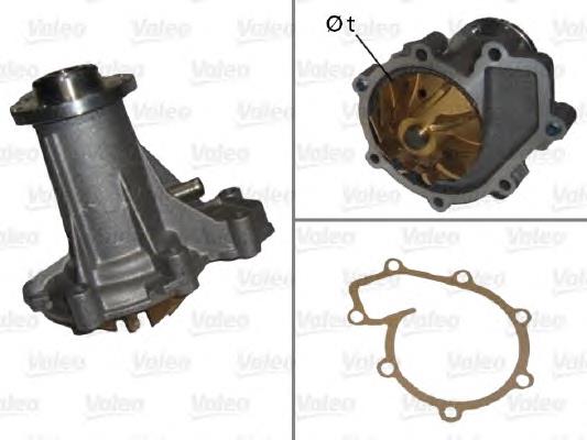 506671 VALEO bomba de água (bomba de esfriamento)